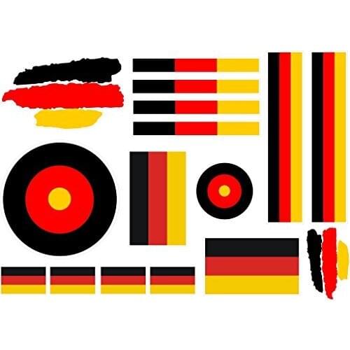 Lot vinyl sticker for car, wall, door, fridge, folder, etc Germany flag