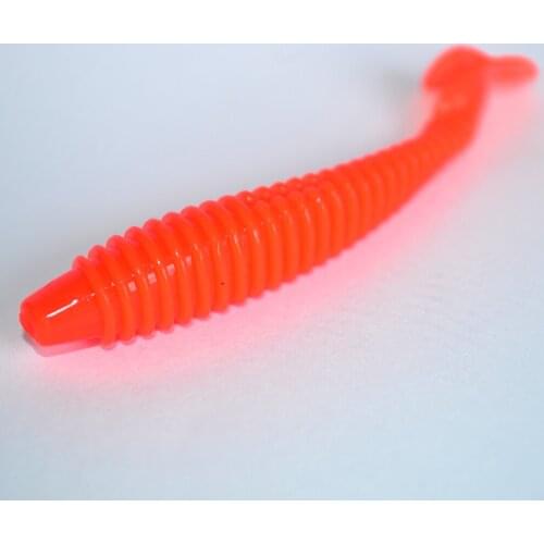 Lifelike Silicone Red Worm Soft Lures Earthworm Artificial Rubber Baits Shrimp Flavor Additive Bass Carp Tackle