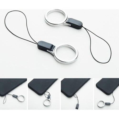 2Pcs Plastic Finger Ring Lanyard Strap Universal Cord Accessories for Keys Phone