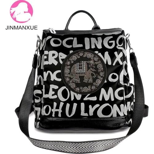 Luxury Backpack Designer Handbag Fashion Wild Female Satchel Letter Printed High Quality Casual Bag Large Capacity Shoulder Bags