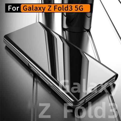 Applicable to Samsung Galaxy Z Fold3 Foldable Screen Vertical Mirror Phone Case W22 Z Fold3 case
