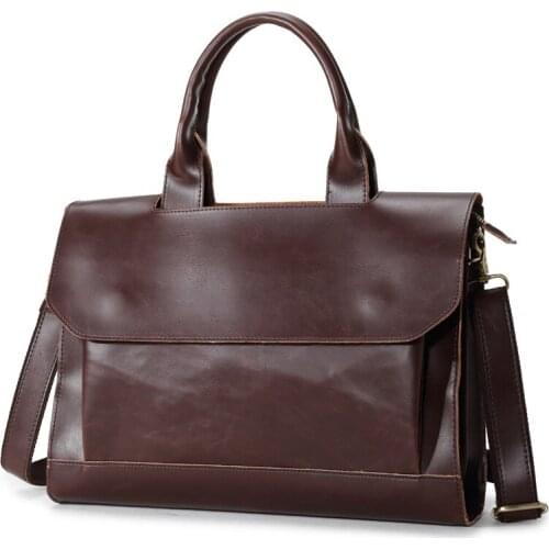 Men Waterproof Thick Leather Shoulder Bag Envelope Style Bag Large-capacity Messenger Bags High Quality PU Leather Handbag