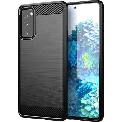 Suitable for Samsung S20FE 5G Mobile Phone Shell S20Fan Edition Protective Cover Silicone Brushed All-inclusive Anti-fall shell