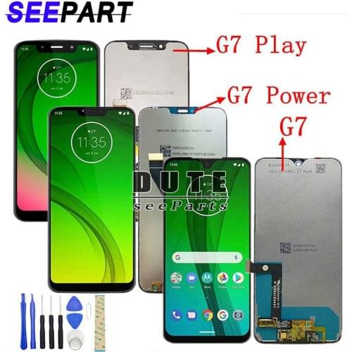 100% Test Display Moto G7 Play LCD For Moto G7 Power Display XT1955 LCD Touch Screen Digitizer G7 Play LCD Replacement XT1952
