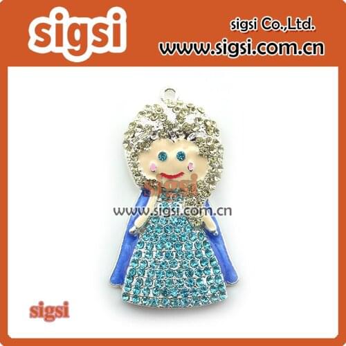 2015 new style crystal rhinestone pendant for girl