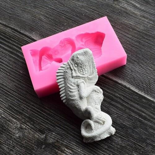 3D lizard soap mould chocolate cake decorating tools DIY baking fondant silicone mold SQ17198