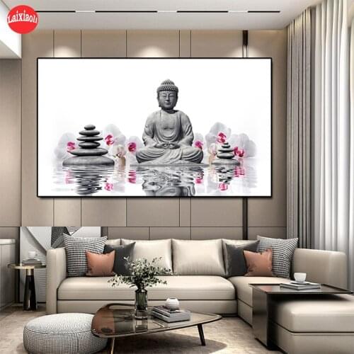 5D DIY Diamond Painting Hot selling home art, Buddha statues, religion cross stitch mosaic full square/round diamond embroidery