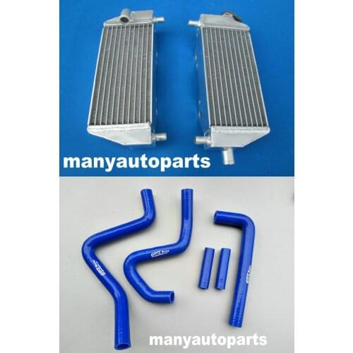 Aluminum racing Radiator +BLUE HOSE for Kawasaki KX125 KX250 KX 125 250 94-02 95 96 97 98 99 00 01 1994 1995 1996 1997 1998