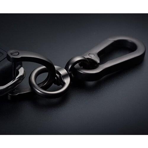For Car Keychain Simple Strong Carabiner Buckle Chain Ring Detachable Keyring Key Holder