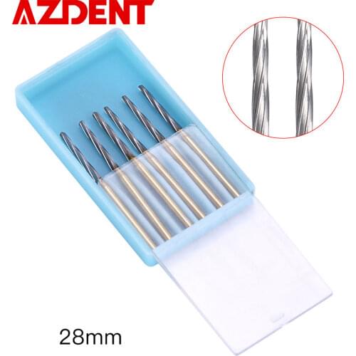 AZDENT 6Pcs Dental Surgical Zekrya Carbide Tungsten Bone Cutters Finishing Burs FG Bur 25mm/28mm