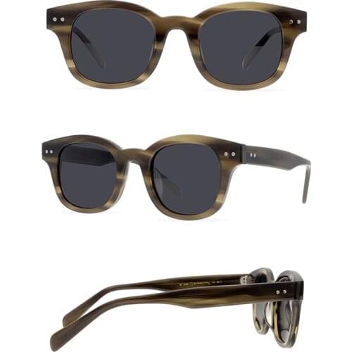 Belight Optical Vintage Retro Square Shape Fashion Design Women Men UV400 Protection Acetate Sunglasses with Case Oculos MA21004