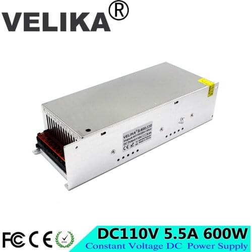 Professional DC110V 5.5A 600W Switching power supply Driver AC220V To DC110V SMPS for Industrial Equipment Machine CNC Stepper