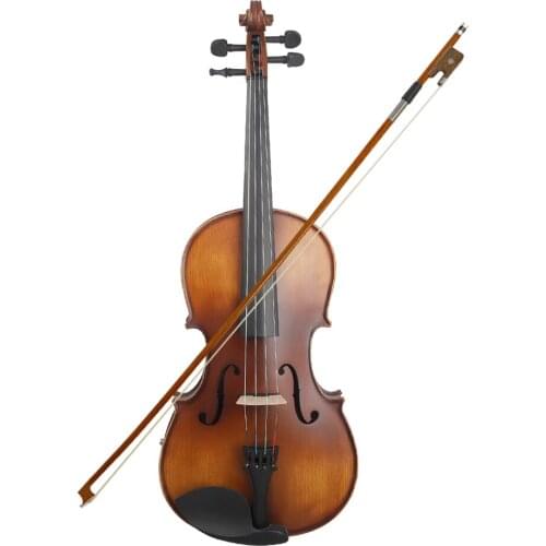 16inch Electric Viola EQ Spruce Wood with Bow Cleaning Cloth Carry Box for Adults Children Beginner