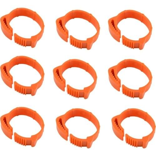 HOT-100Pcs Chicken Identification Leg Bands Tags Poultry Leg Bands Bird Leg Bands Duck Leg Bands Clip-on Rings
