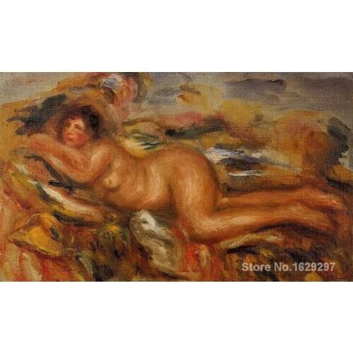 Handmade oil painting Nude on the Grass Pierre Auguste Renoir art Reproduction High quality