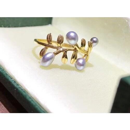 Unique Gorgeous 925 Sterling Silver Finger Ring Settings Adjustable Ring Findings Jewelry Parts Fittings Accessories for Pearls