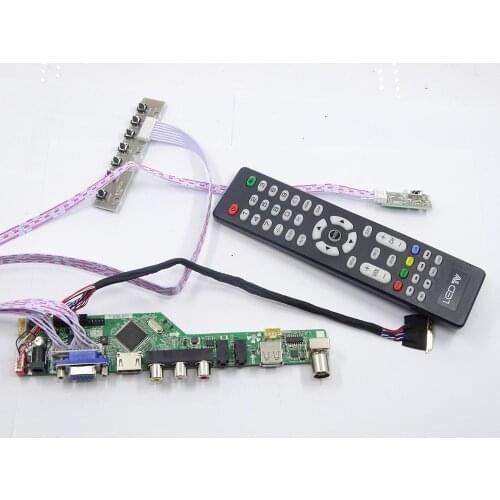 Kit for M140NWR2 R.1/R.2/R.0 USB LVDS TV AV Panel Audio LED HDMI 1366x768 Controller Board Remote 40pin Display VGA LCD Screen