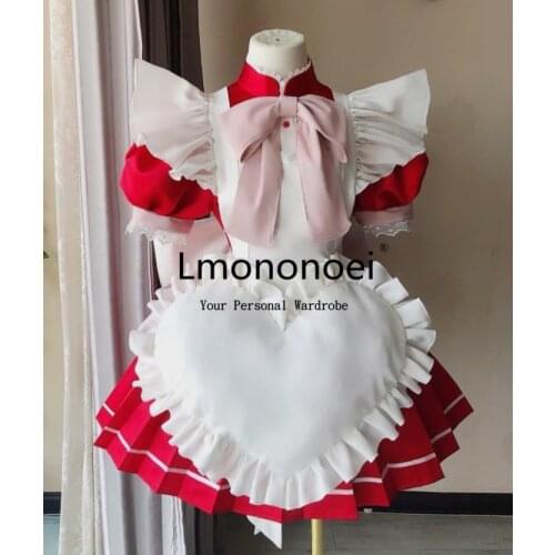 Tokyo Mew Mew Ichigo Momomiya Minto Aizawa Retasu Midorikawa Bu Ling Huang Zakuro Fujiwara maid Cosplay Costume