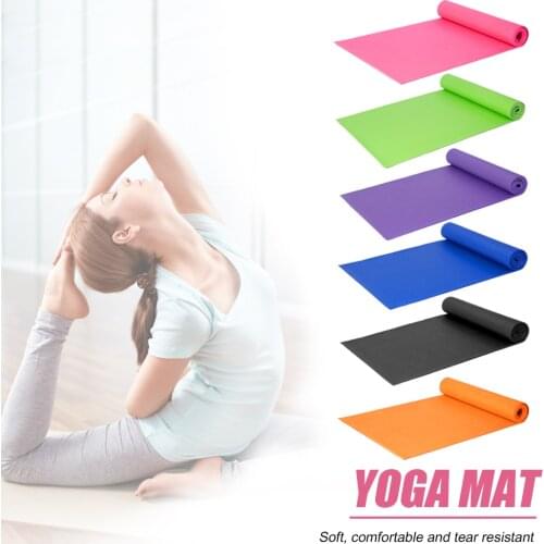 1730 x 600 x 4mm Yoga Mat Anti-slip Blanket PVC Gymnastic Sport Health Lose Weight Fitness Exercise Pad Women Sport Yoga Mat