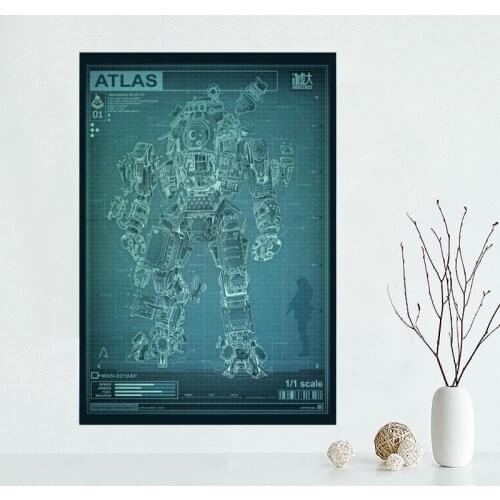 Nice Titanfall Titan Fall Game Poster Custom Canvas Poster Art Home Decoration Cloth Fabric Wall Poster Print Silk Fabric