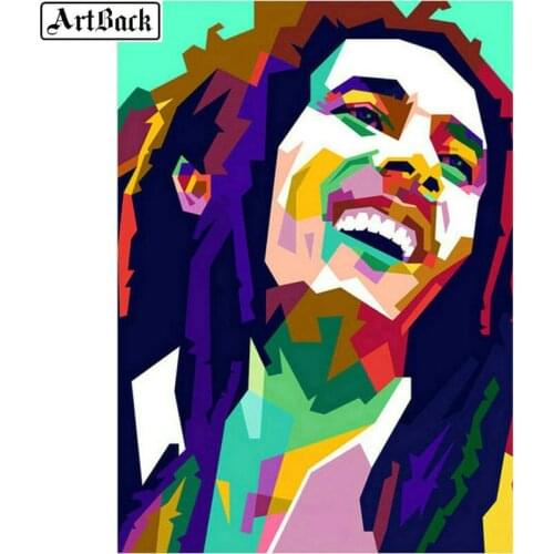 ArtBack Diamond Painting Bob Marley Square / round
