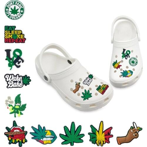 1-5pcs Hot Popular PVC Shoe Charms Decorations Free Combination Words Accessories Alphabet Special Design fit Bracelets