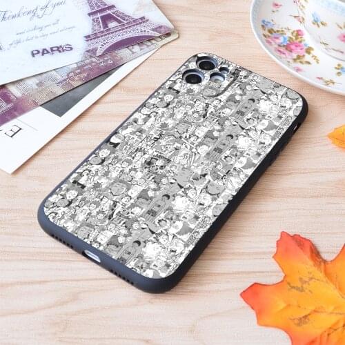 For iPhone Tendou Satori Manga Collage Print Soft Matt Apple iPhone Case