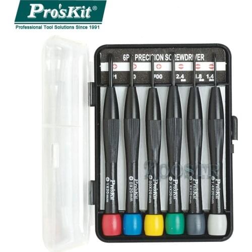 8PK-2061/62/63 6PCS Precision Screwdriver Set Cross Screwdriver + Slot Screw Driver Computer Phone Watch Repair Hand Tool