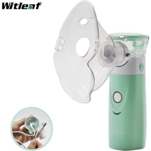 Nebulizador Silent Nebulizer Steaming Devices Portable USB Rechargeable Mini Mesh Atomizer Inhaler Nebuliser Baby, Kids, Adult