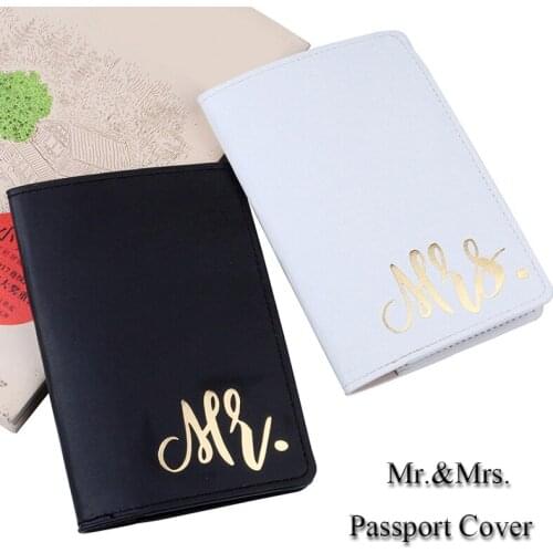 Mr&Mrs Couple Passport Cover Waterproof Passport Holder Travel Cover Case For Passport Holder ID&Document unisex Passport Packet