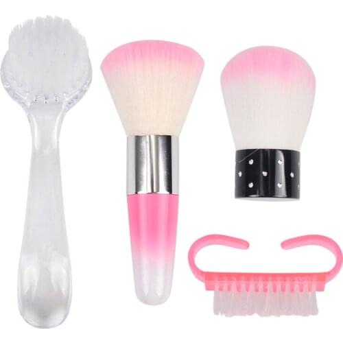 Nail Cleaning Nail Brush Tools File Nail Art Care Manicure Pedicure Soft Remove Dust Small Angle Clean Brush for nail care