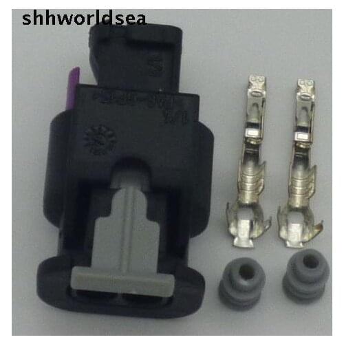 Shhworldsea 2 PIN 1.5MM 4F0973702 Auto Waterproof connector Car electrical Plug For Volkswagen For Automotive motorcycle Truck