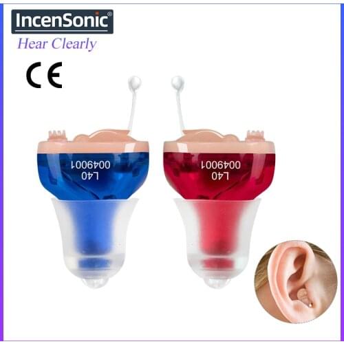 Hearing Aid Audifonos Hearing Amplifiers L40 Portable Audiphones ITC Inner Ear Invisible Volume Adjustable Ear Aid