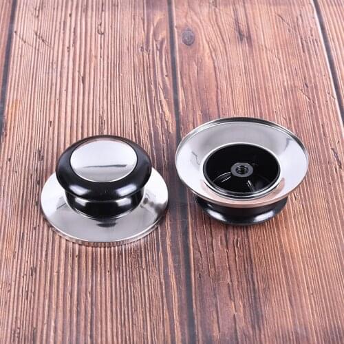 Heat-Resistant Pot Pan Lids Knob Lifting Handle Black And Silver Home Kitchen Cookware Replacement Parts