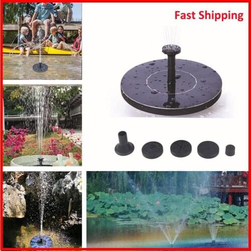 Mini Solar Power Water Fountain Garden Pool Pond 30-45cm Outdoor Solar Panel Bird Bath Floating Water Fountain Pump Garden Decor