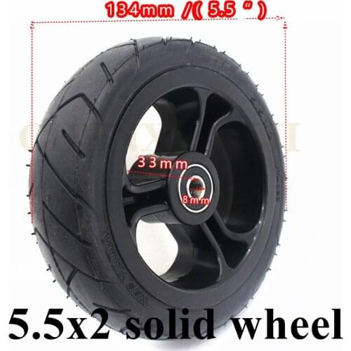High Reputation Solid Wheel with Good Quality 5.5x2 for Fast Wheel F0,jackhot,Nes Carbon Fiber Scooter Solid Tire