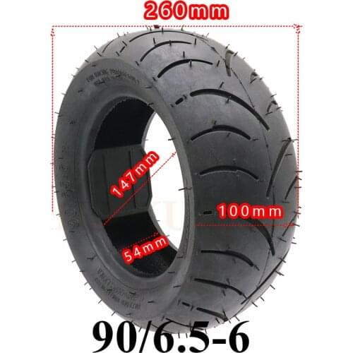 High Quality Electric Scooter Parts 90/65-6 Vacuum Tire Thickening Tubeless Tyre