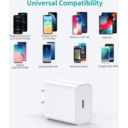 PD 20W 18W Usb C Charger For Iphone 12 Pro Max 11 Xs Xr Fast Charger Type C Qc 3.0 On Xiaomi Quick Charging Mobile Phone Charger