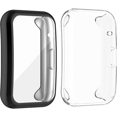 Screen Protection Watch Case for Huawei Watch Fit Soft Tpu Protector Cover Shell Plating Color Watchcase