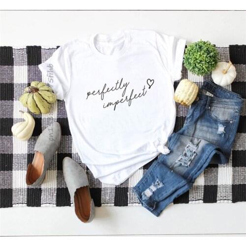 Women O-Neck T Shirt Fashion Letter Printed Shirt Women Short Sleeve Tees SoftPremium Tops Graphic Woman Tshirts