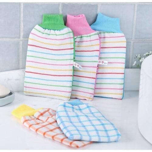 1PC Bath Gloves Exfoliating Gloves Shower Bast Wisp Skin Spa Massage Body Scrubber Glove Washcloth Bath Cleaning Brush For Body