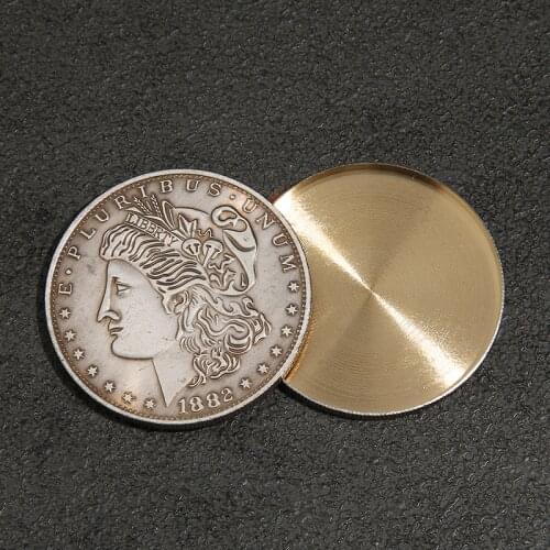 1Pcs Expanded Shell Morgan Dollar Magic Tricks Coin Magie Appearing/Disappearing Magic Close Up Props Gimmick Magician Illusion