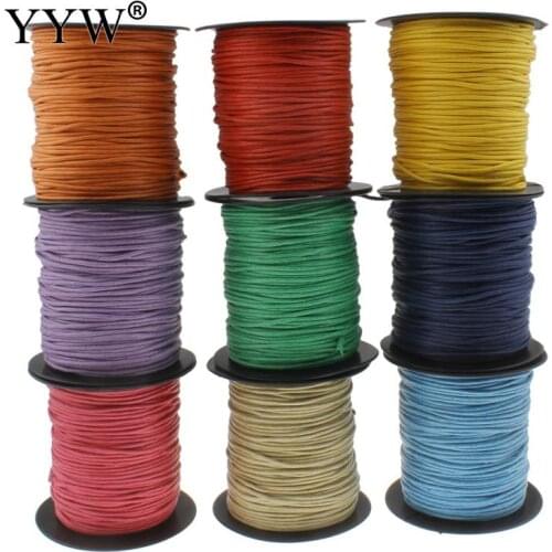 100m 2MM Nylon Cord Chinese Knotting Macrame Thread Cord Plastic String Strap DIY Rope Beading European Bracelet Making Jewelry