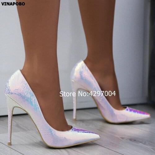 2019 Brand Shoes Woman High Heels Pumps High Heels Women Shoes party Wedding Shoes Pumps Gradient Snake print Shoes Thin Heel