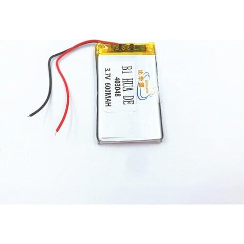 3.7V,600mAH 403048 polymer lithium ion / Li-ion battery for GPS,mp3,mp4,cell phone,speaker,DVR RECORDER
