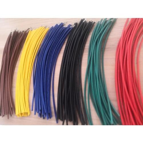 50 or 100pcs/lot UL1007 Wire 80 ° 20AWG Long 15cm PVC Electronic Line Cable Copper Wire 300V brown yellow blue black green red