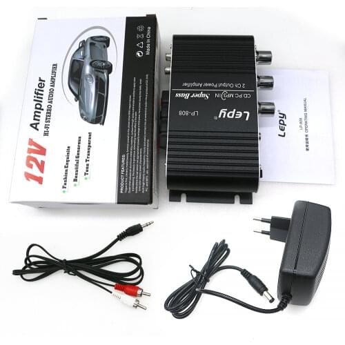 Audio DIY Kit LP808 Stereo Amplifier Mini Super Bass Power Amplifier 2 Channel Output Arcade Game Board Audio Speaker