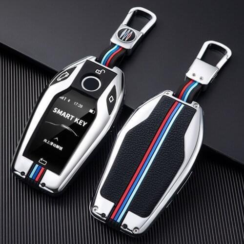 Genuine leather paste zinc alloy car key case cover for BMW 5 7 series G11 G12 G30 G32 i8 I12 I15 G01 X3 G02 X4 G05 X5 G07 X7