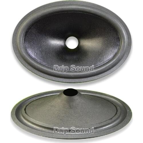 2pcs 6"x9" inch 230x160mm 25.5mm Core Speaker Elliptical Cone Paper Basin Woofer Drum Paper Foam Edge Trumper Bass Repair Parts