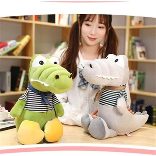 30-70 cm crocodile cute plush toy soft cartoon stuffed animal doll toy adult birthday gift for children